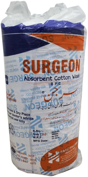 Absorbent cotton wool